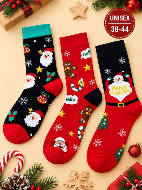 Esthisis Коледни чорапи Многоцветни 3Pack