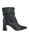 Damen-Stiefeletten mit Mittelhohem Absatz Schwarz