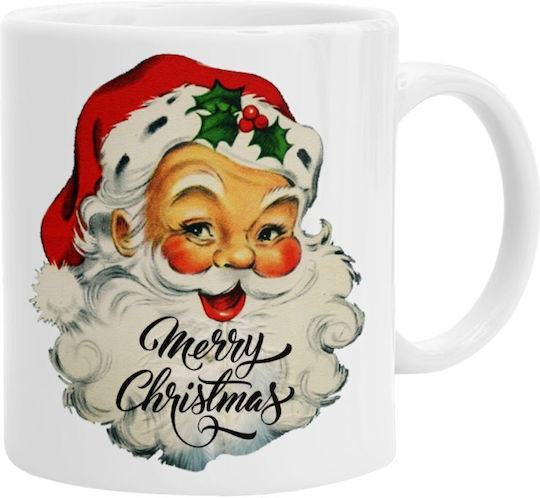Koupakoupa Weihnachtlicher Keramikbecher Weihnachtsmänner 330 ml