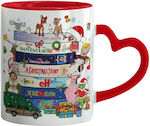 Koupakoupa Weihnachtlicher Keramikbecher Herzen...