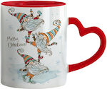 Koupakoupa Weihnachtlicher Keramikbecher Zwerge...