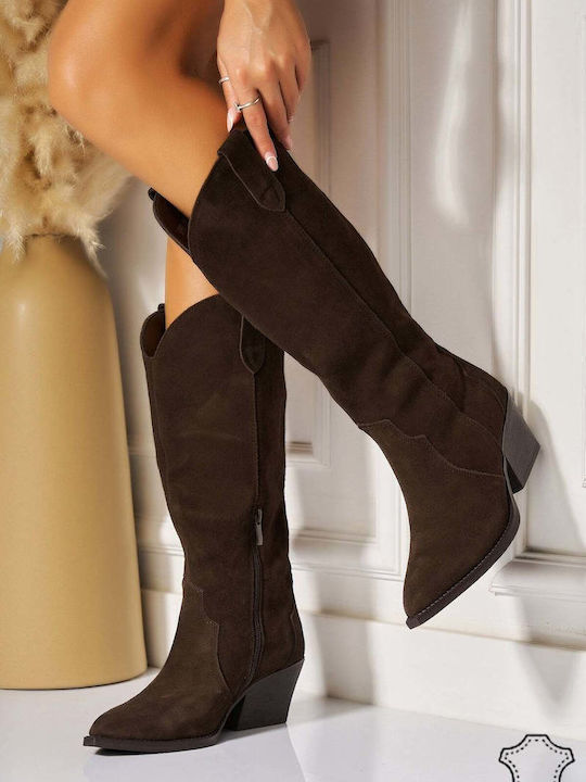 Seastar Araley Suede Γυναικείες Μπότες Καφέ