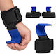 Relaxdays Weightlifting Wrist Straps Blue 2 Pieces