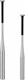 Set Two Depox Aluminum Baseball Bats 63 Cm/80 Cm Silver