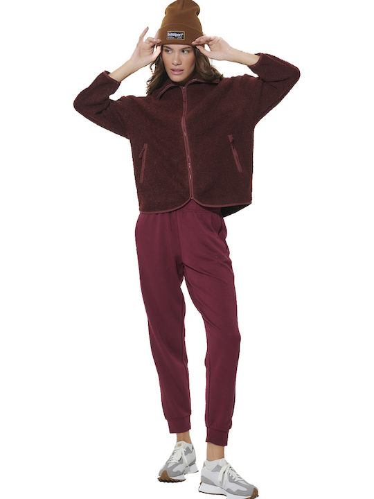 Damenjacke mit Reißverschluss Rot