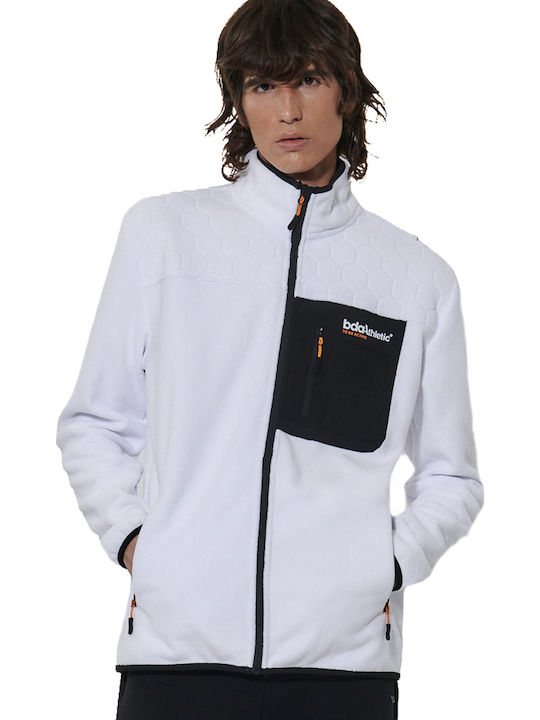 Ανδρική Ζακέτα Fleece Λευκή