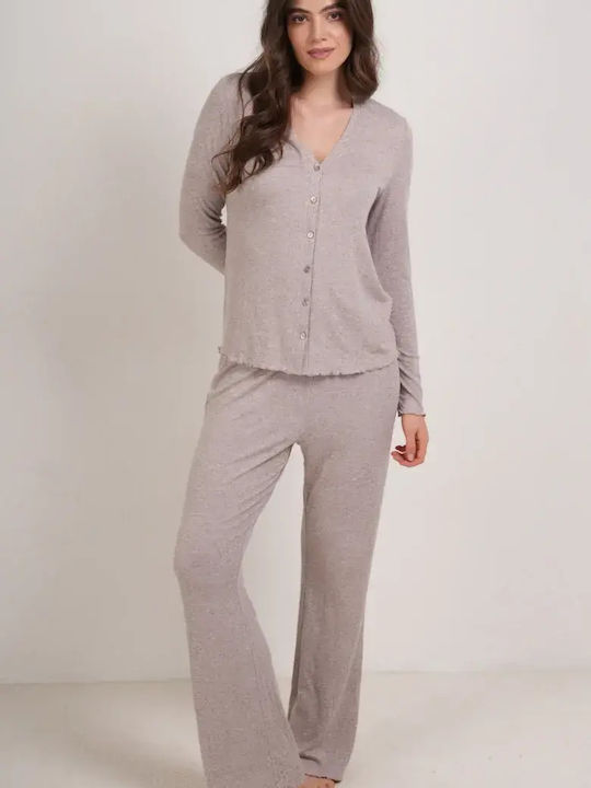 Bonatti Winter Women's Brown Pyjama Set Hana