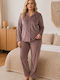 Boyraz Winter Women's Pyjama Set Vizon