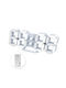 EDUP Ceas Digital de Masă cu LED și Alarmă Alb BG-15-0047