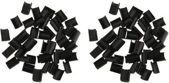 Set de Instrumente pentru Coafarea Părului Negre cu Vârf pentru Keratină Bonding Rebond 50 de Bucăți