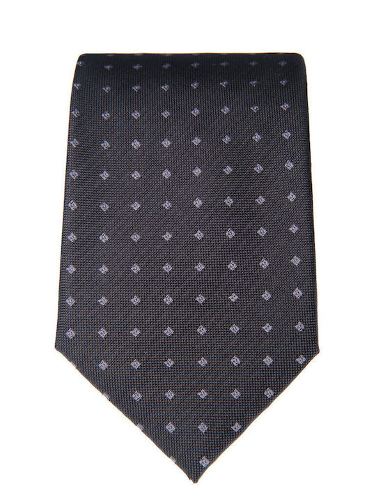 Manetti Herren-Seidenkrawatte mit Muster in Braun