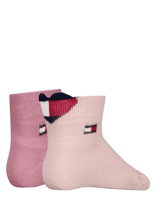 Tommy Hilfiger Παιδικές Κάλτσες Pink 2 Ζευγάρια
