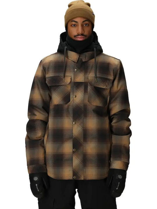 686 I-008476-1887 Men's Brown Ski & Snowboard Jacket