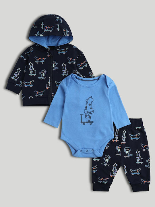 Set pentru Copii cu Pantaloni de Iarnă, 3 Piese, Multicolor