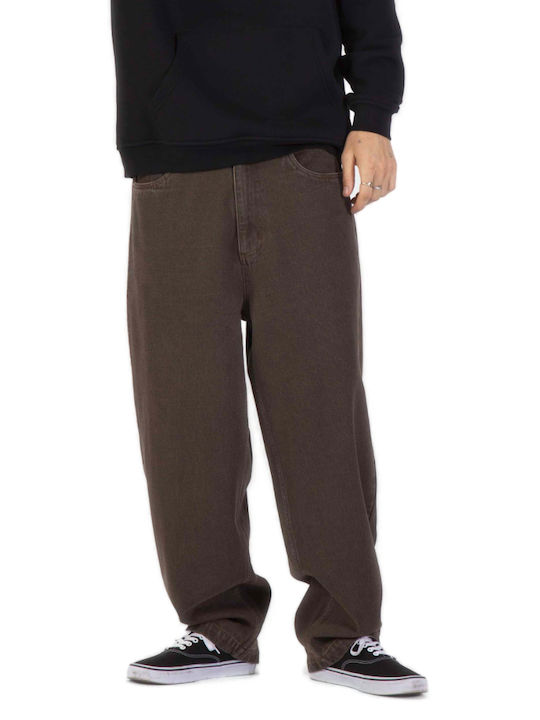 Men's Baggy Rust Overdye Jeans Trousers