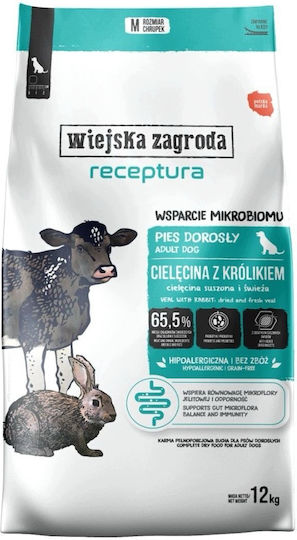 12kg Dry Food for Adult Dogs with Rabbit and Hare