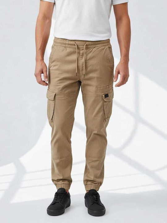 N202 Men's Beige Cargo Trousers