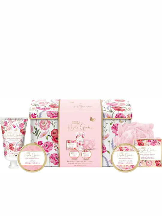 Baylis & Harding Подаръчен Комплект Royale Garden Rose Poppy & Vanilla в Метална Кутия Baylis & Harding Подаръчен Комплект Royale Garden Rose Poppy & Vanilla в Метална Кутия