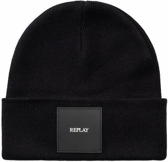 Beanie Men's Knitted Beanie in Black