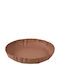 Beauty Home Decorative Metallic Orange Platter