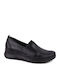 Leather Women's Moccasins in Black Colour 27248-Black