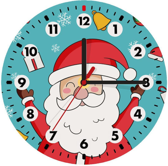 Koupakoupa Santa Claus Gifts Wanduhr aus Holz Ø20cm