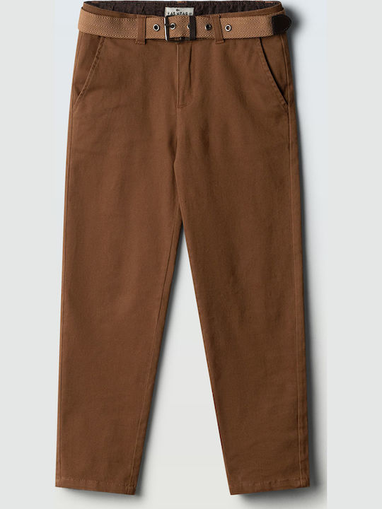 Hashtag Pantaloni Lungi pentru Copii din Material Maro