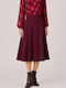 Flared Burgundy Skirt F26200-Burgundy