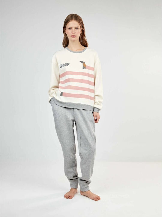 Gisela Winter Women's Grey Pajama Set