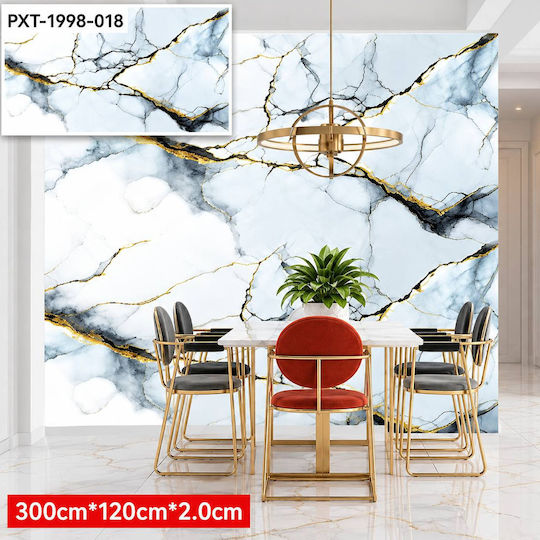 Αυτοκόλλητη Ταπετσαρία Τοίχου Λευκή 300x120cm