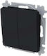 Abb Recessed Wall Switch Black