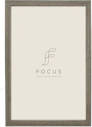 Focus Plastic Photo Frame with Brown Frame