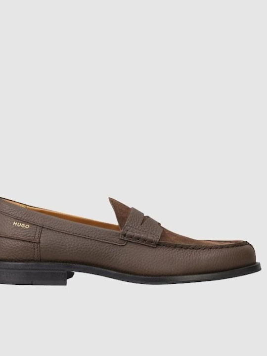 Loafers Bărbătești din Piele de Culoare Maro
