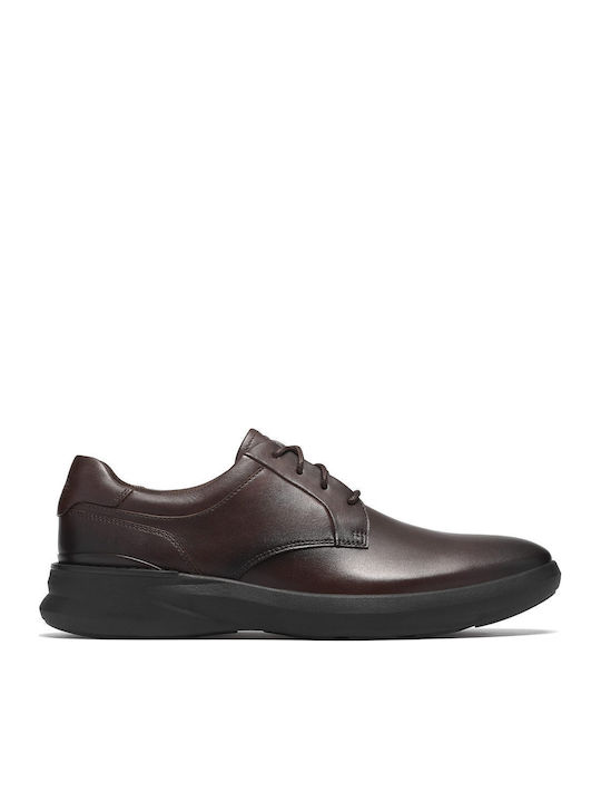 Code H Plain Leather Men's Casual Shoes Black