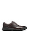 Code H Plain Leather Men's Casual Shoes Black