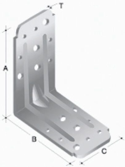 Stainless Steel Shelf Bracket in Silver 13x13mm 13-4505/06.05.10.01
