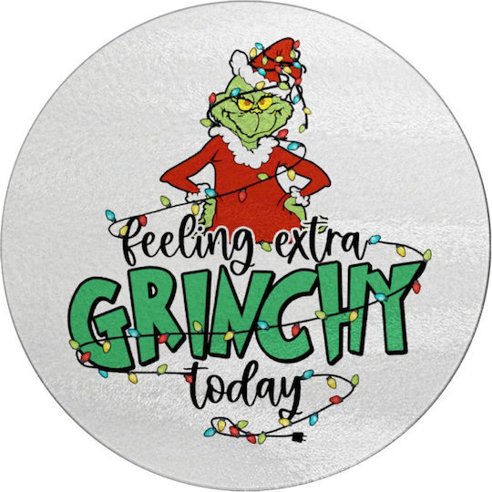 Koupakoupa Grinch Feeling Extra Grinchy Today Επιφάνεια Κοπής Γυάλινη 30x30cm