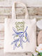 Ecru Cotton Fabric Bag with Good Olive Days Design Dimensions 38x40cm Including 38x70cm Handles