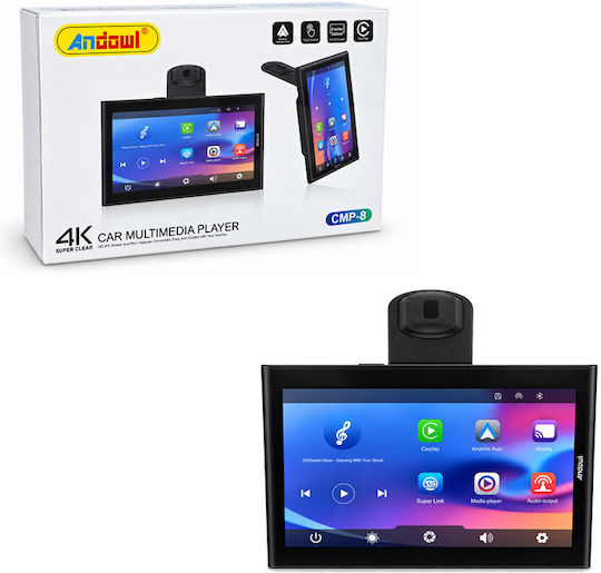 Andowl CMP-8 8-Zoll-Multimedia-Bildschirm für das Auto-Dashboard mit Apple CarPlay / Android Auto