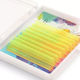 Barhat Art Collection Color Eyelash Extensions Mix 8 Lines Neon Yellow