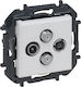 Niloe Step Gn TV-R-SAT-SAT Star Typ Terminal 2 Drähte 1,5 dB Weiß 863182b