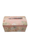 Decorative Wooden Trunk Pink 24x16 cm
