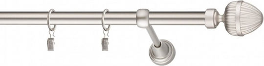 Rodeco Galerie Metalică Italia Simplă Ø19 mm 140 cm Chrome