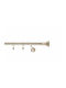 Rodeco Galerie Metalică Italia Simplă Ø19 mm 140 cm Gold