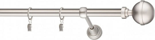 Rodeco Bară metalică pentru perdea Italia Simplă Ø19 mm 140 cm Chrome