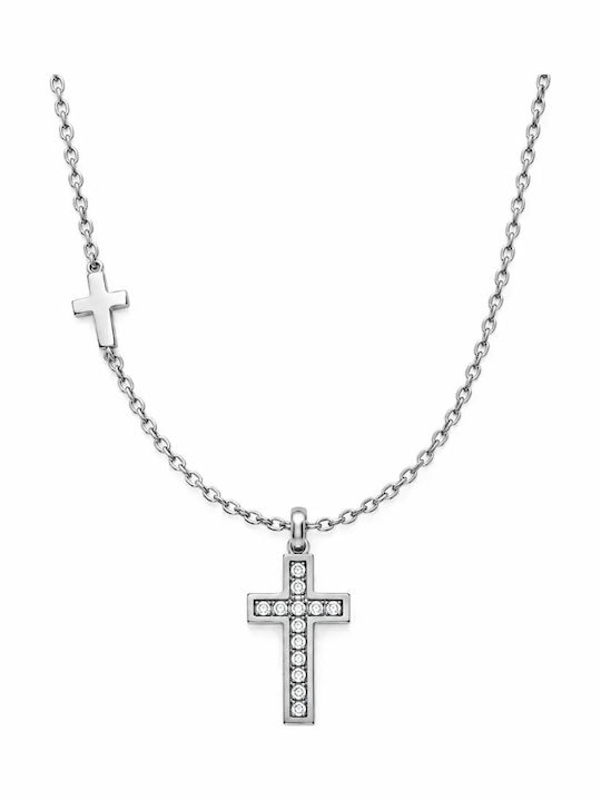 Bode Women's Steel Cross with Chain