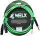 Welx Cablu 2 x XLR tată - 2 x XLR mamă Negru 3 m CTM-SERIE-3M