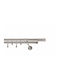 Rodeco Galerie Metalică Alaska Dublă cu Tijă Φ19 mm 160 cm Grey Stone