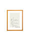 Wooden Wall Photo Frame with Yellow Frame K85/11