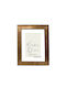 Wooden Wall Photo Frame with Bronze Frame